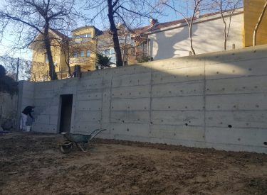 Izvedba potpornog zida
